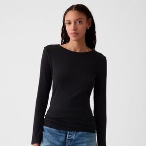 Gap Modern Tee Black Long Sleeve size XLT